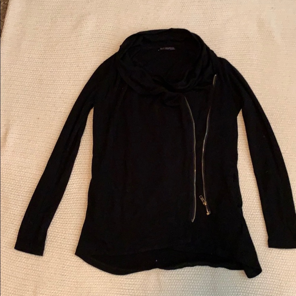 Black, fancy zip up jacket